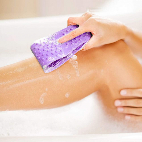 Burete de Baie Exfoliant din Silicon – Curățare Eficientă & Piele Catifelată, Ideal pentru Igiena Zilnică [6]