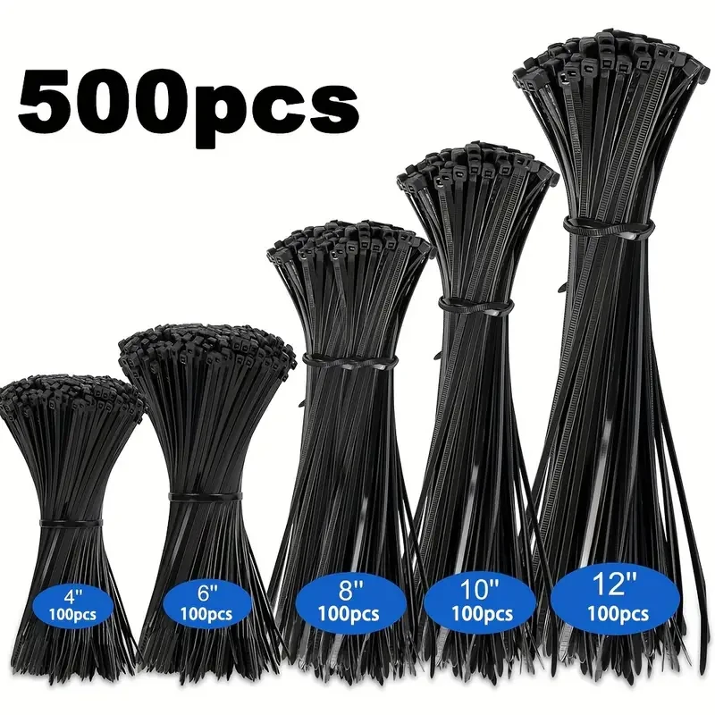 Depozitare - Organizare Inteligentă - coliere tip bride organizare cabluri plastic pvc negru MaffStuff