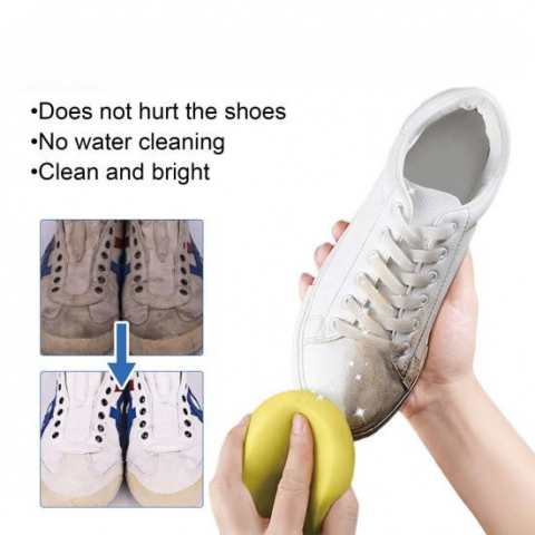 Cremă curățare încălțăminte cu burete – pastă fără apă pentru adidași și pantofi sport [12]