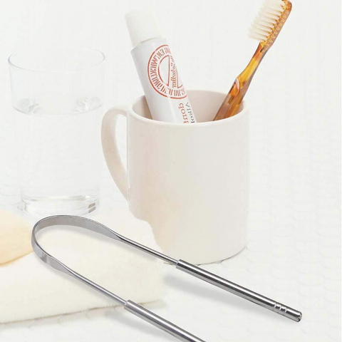 Produse Îngrijire Personală - Curățător de Limbă din Oțel Inoxidabil Medicinal – Igienă Orală Premium