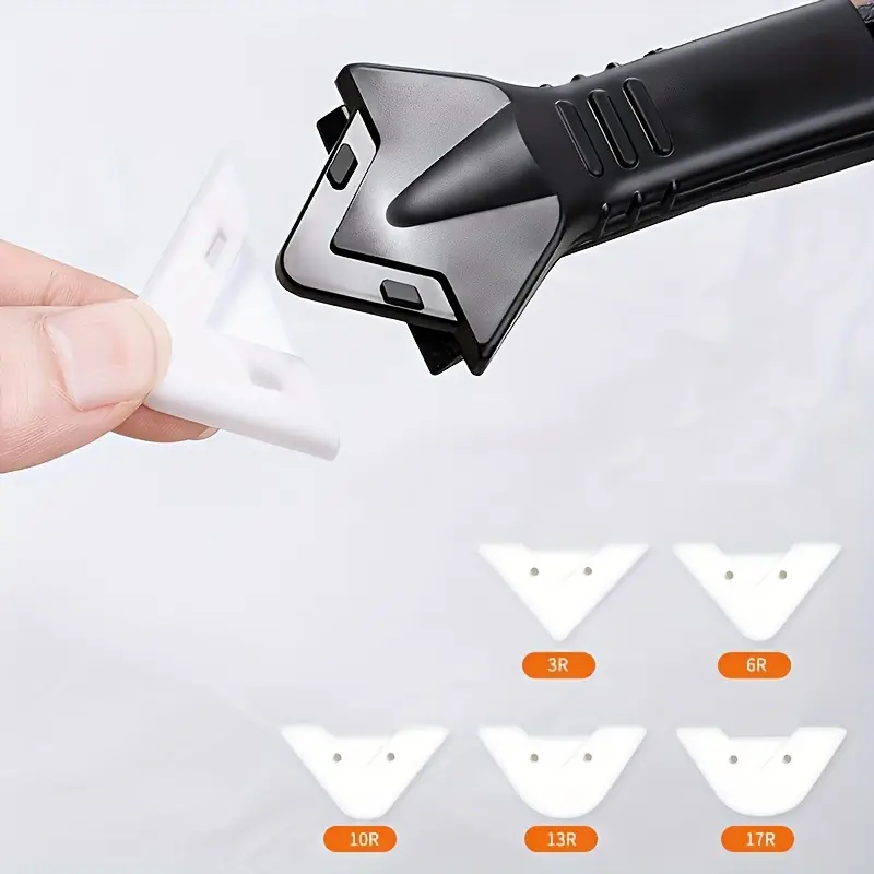 Cuțit Multifuncțional Îndepărtare și Aplicare Silicon – 5 Capete Netezire, Oțel + PVC [3]