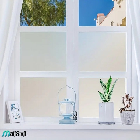 Folie Autocolanta Decorativa Pentru Geamuri Folie Autocolanta Decorativa Pentru Geamuri, Model Mat Frosted, Folie Geam Folie Geamuri cu Efect de Oglinda Folii ferestre Folie reflexiva pentru geam Folie autocolanta geam termopan Folie geam sa nu se vada din exterior Folie geam termopan sa nu se vada in casa [12]