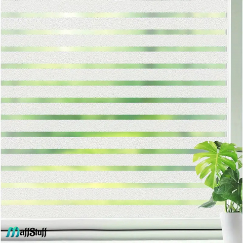 Folie Decorativa Pentru Geam, Dungi Mate Pentru Intimitate si Protectie Solara, Folie Decorativa Pentru Geam Folie autocolanta geam Folie Geam Folie autocolanta geam termopan Folie geam sa nu se vada din exterior Folie geam termopan sa nu se vada in casa Folie sablata Folie mata pentru geam Folie adeziva pentru geam