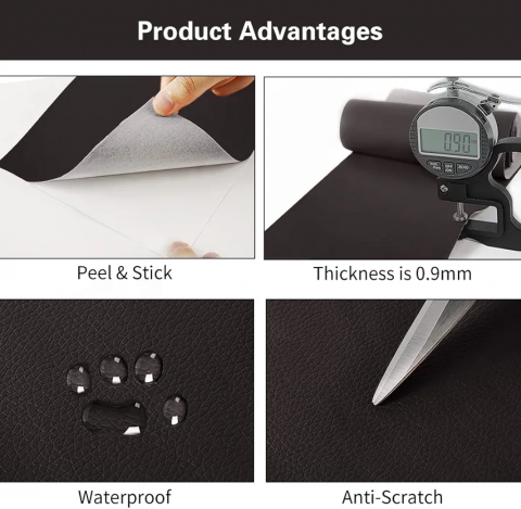 Folie din piele ecologica Sul autoadeziv din piele ecologica Autocolant imitatie piele pentru canapele Kit reparatie piele Autocolant canapea Autocolant pentru piele artificiala Folie piele autoadezivă Reparație piele auto Retapițare piele auto Tapiterie autoadezivă Foi de piele auto pentru reparare Material autoadeziv pentru tapiterie Piele sintetică autoadezivă [11]