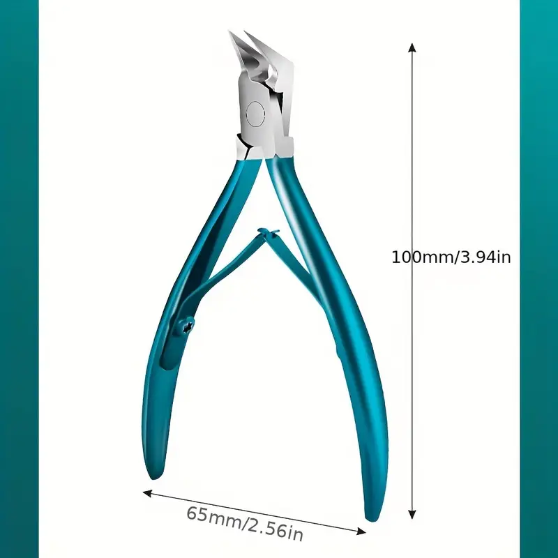 Forfecuță Profesională pentru Manichiură & Pedichiură – Cap Drept 120°, Design Ergonomic, Manevrabilitate Ușoară [2]