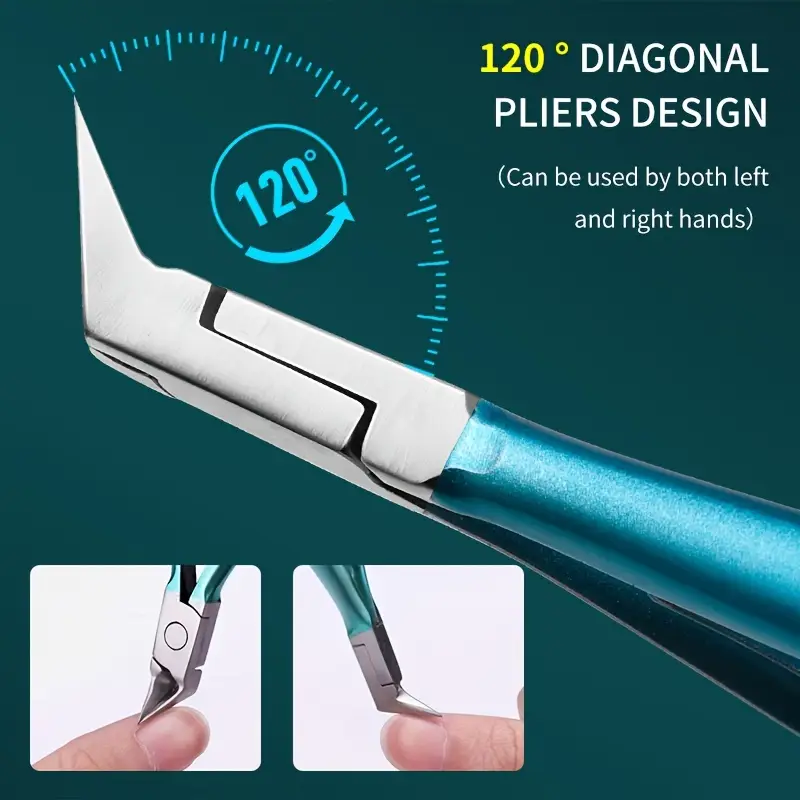 Forfecuță Profesională pentru Manichiură & Pedichiură – Cap Drept 120°, Design Ergonomic, Manevrabilitate Ușoară [20]