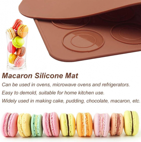 Formă Silicon pentru Macarons – Tavă 30 Sloturi, Antiaderentă, Perfectă pentru Prăjituri [16]