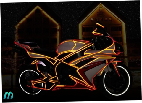 Banda adeziva reflectorizanta Galben cu Negru Banda reflectorizanta adeziva tip fagure autocolant reflectorizant Galben cu Negru banda reflectorizanta biciclete banda reflectorizanta haine banda reflectorizanta auto [10]