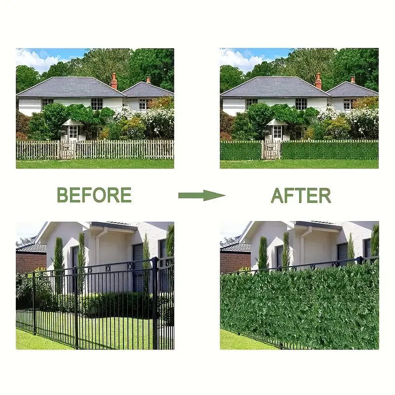 Gard Viu Verde Artificial – Umbra Naturală pentru Spații Exterioare [7]