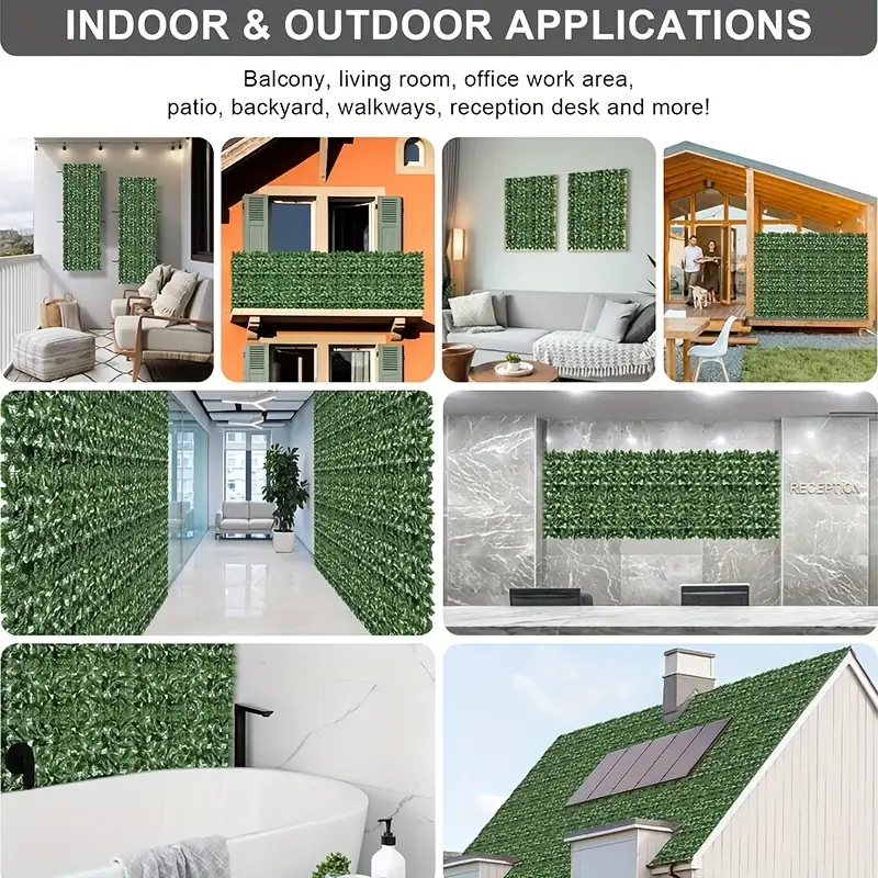 Gard Viu Verde Artificial – Umbra Naturală pentru Spații Exterioare [15]