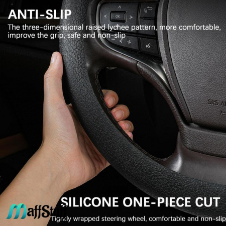Husă Volan din Silicon Elastic, Pentru Protejarea Volanului Mașinii si Condus Confortabil [4]