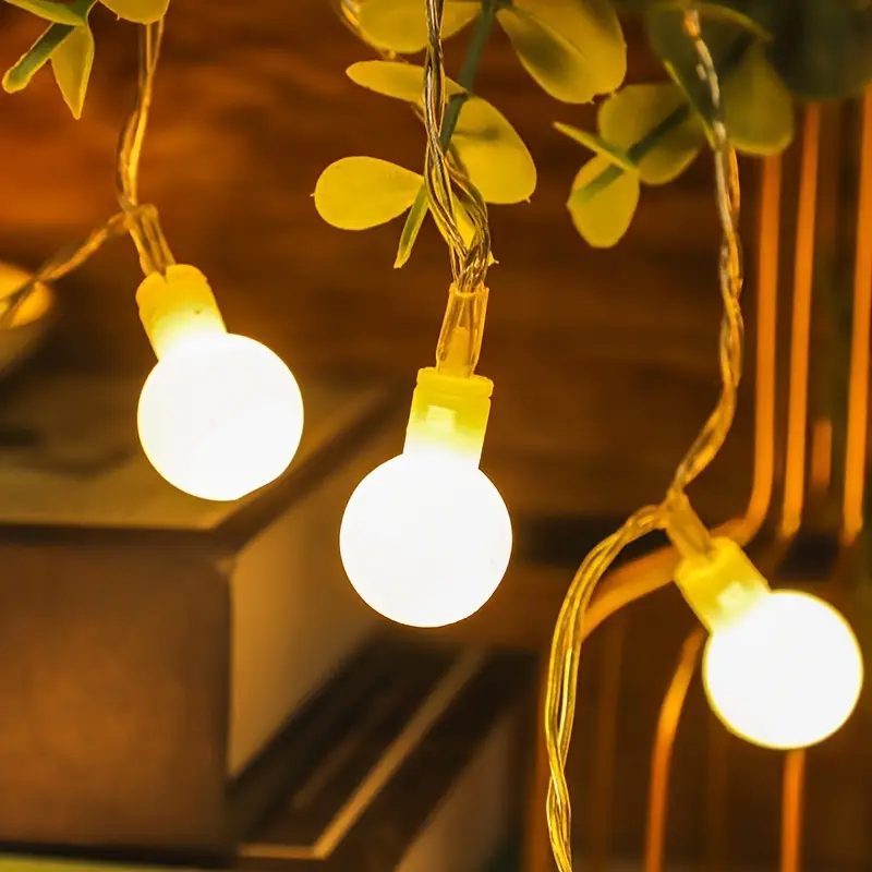 Instalație Becuri LED 6m, 40 LED-uri Lumină Caldă – Decor Terasă, Grădină, Cameră [3]