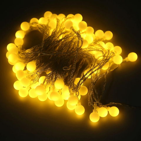 Instalație Becuri LED 6m, 40 LED-uri Lumină Caldă – Decor Terasă, Grădină, Cameră [2]