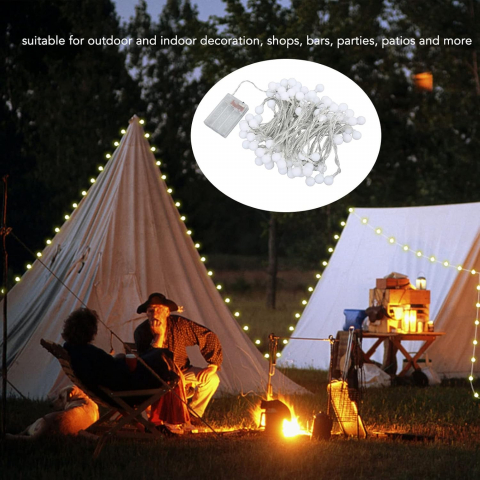 Instalație Becuri LED 6m, 40 LED-uri Lumină Caldă – Decor Terasă, Grădină, Cameră [15]