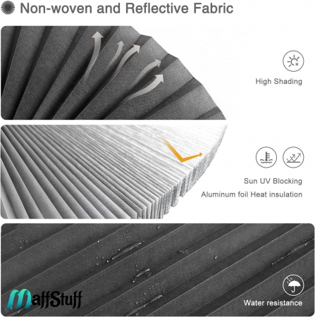 Jaluzea fereastră PVC Jaluzea textilă autoadezivă Prindere ușoară pentru jaluzea Jaluzele decorative pentru ferestre Întunecare ferestre PVC Îmbunătățire ambient interior Înfrumusețare fereastră PVC [12]