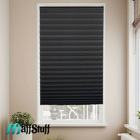 Jaluzea fereastră PVC Jaluzea textilă autoadezivă Prindere ușoară pentru jaluzea Jaluzele decorative pentru ferestre Întunecare ferestre PVC Îmbunătățire ambient interior Înfrumusețare fereastră PVC [22]