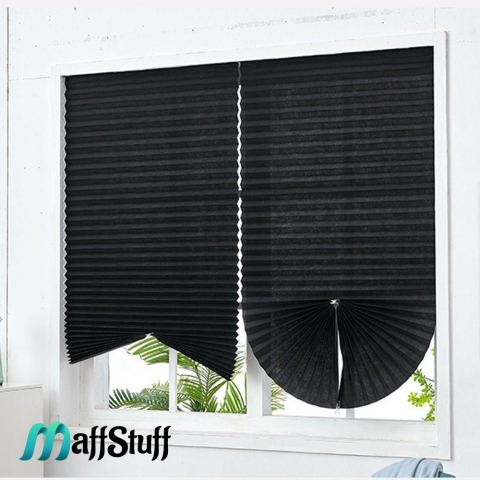 Jaluzea fereastră PVC Jaluzea textilă autoadezivă Prindere ușoară pentru jaluzea Jaluzele decorative pentru ferestre Întunecare ferestre PVC Îmbunătățire ambient interior Înfrumusețare fereastră PVC [18]