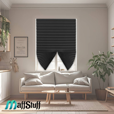 Jaluzea fereastră PVC Jaluzea textilă autoadezivă Prindere ușoară pentru jaluzea Jaluzele decorative pentru ferestre Întunecare ferestre PVC Îmbunătățire ambient interior Înfrumusețare fereastră PVC [19]