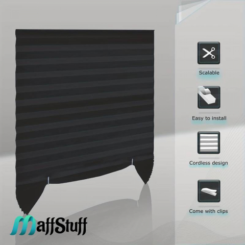 Jaluzea fereastră PVC Jaluzea textilă autoadezivă Prindere ușoară pentru jaluzea Jaluzele decorative pentru ferestre Întunecare ferestre PVC Îmbunătățire ambient interior Înfrumusețare fereastră PVC [28]
