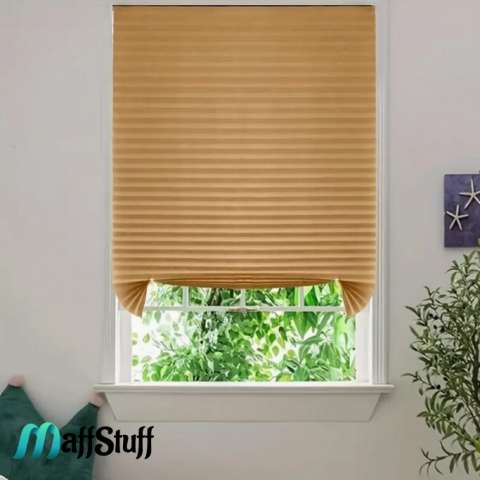 Jaluzea fereastră PVC Jaluzea textilă autoadezivă Prindere ușoară pentru jaluzea Jaluzele decorative pentru ferestre Întunecare ferestre PVC Îmbunătățire ambient interior Înfrumusețare fereastră PVC Împrospătare decor fereastră Decorațiuni pentru ferestre din PVC Jaluzele autoadezive de calitate Ambiente confortabil în locuință Design interior cu jaluzele [5]
