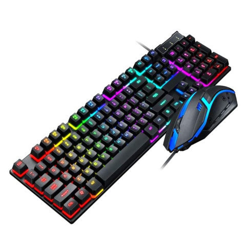 Tastaturi - Accesorii - Kit Tastatura si Mouse Gaming RGB cu Fir