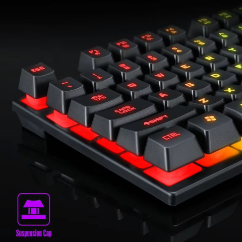 Kit Tastatura si Mouse Gaming RGB cu Fir [13]