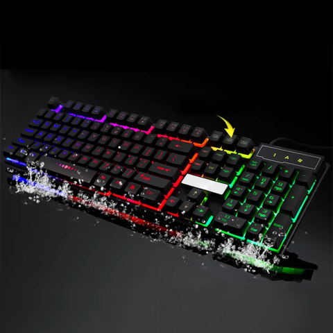 Kit Tastatura si Mouse Gaming RGB cu Fir [16]