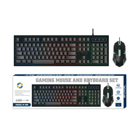Kit Tastatura si Mouse Gaming RGB cu Fir [15]