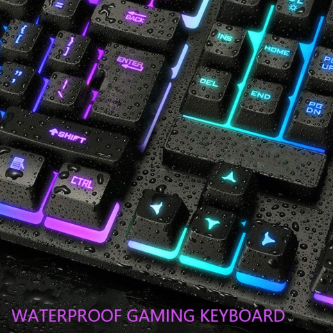 Kit Tastatura si Mouse Gaming RGB cu Fir [9]