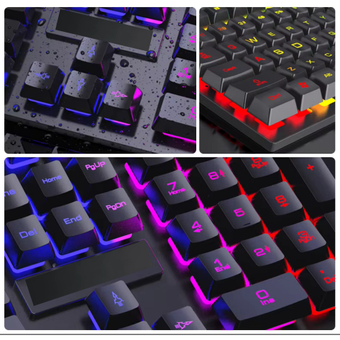 Kit Tastatura si Mouse Gaming RGB cu Fir [14]