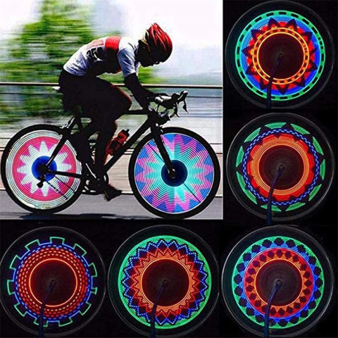 Activități Recreative - Drumeții - Lampa LED pentru Bicicleta – Lumina RGB Dinamica, Compatibilitate Universala