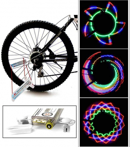 Lampa LED pentru Bicicleta – Lumina RGB Dinamica, Compatibilitate Universala [24]