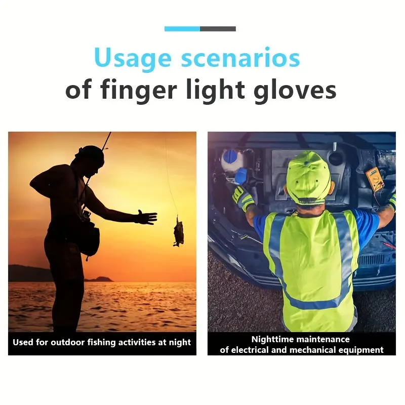 Mănuși Sport cu LED – Vizibilitate Nocturnă, Alergare, Ciclism, Baterii Incluse [24]
