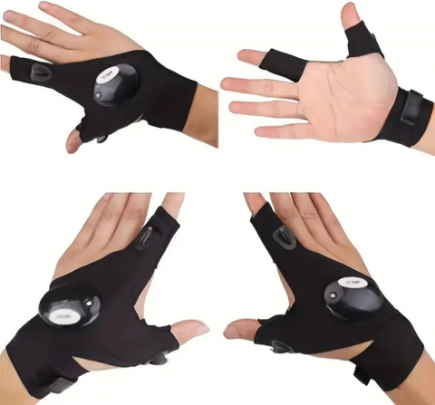 Mănuși Sport cu LED – Vizibilitate Nocturnă, Alergare, Ciclism, Baterii Incluse [5]