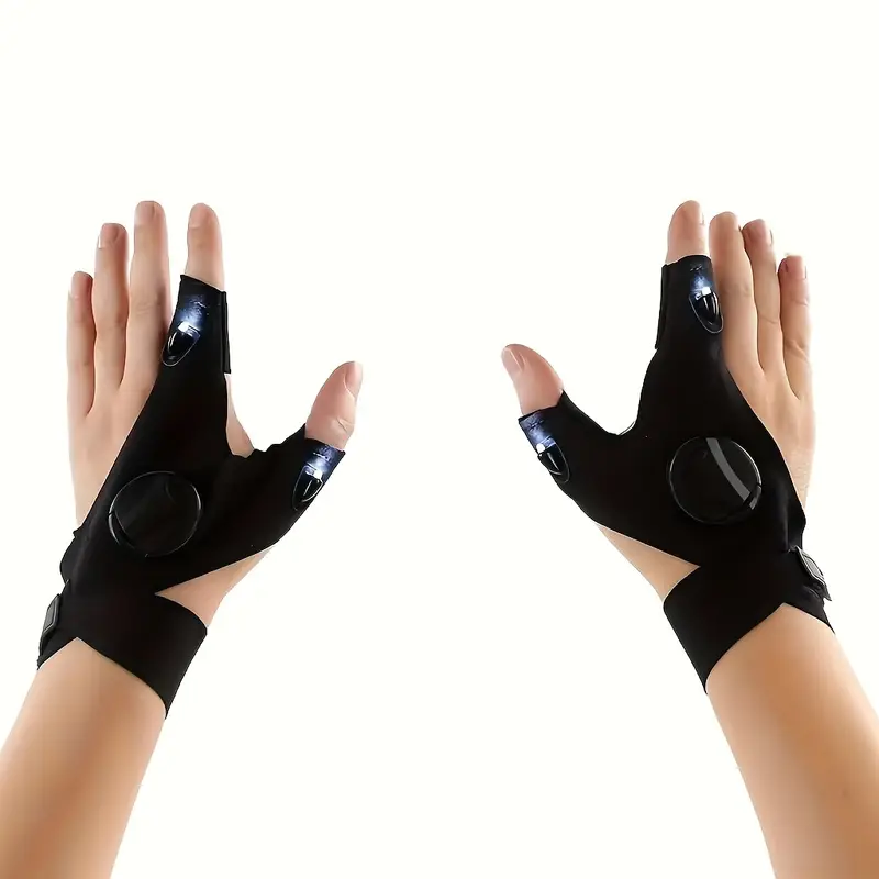 Mănuși Sport cu LED – Vizibilitate Nocturnă, Alergare, Ciclism, Baterii Incluse [7]