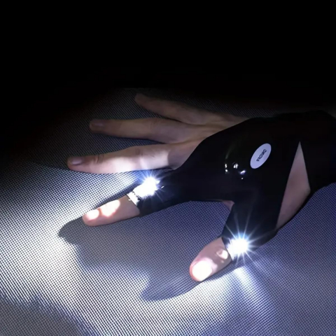 Mănuși Sport cu LED – Vizibilitate Nocturnă, Alergare, Ciclism, Baterii Incluse [15]