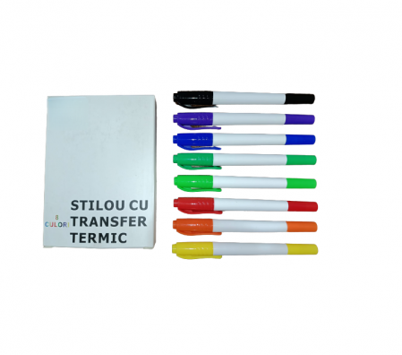 Activități Recreative - Drumeții - Set 8 Markere Duble cu Transfer Termic pentru Haine și Țesături – Design Personalizat