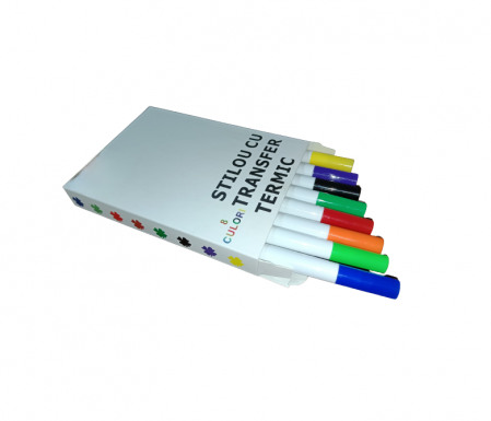 Set 8 Markere Duble cu Transfer Termic pentru Haine și Țesături – Design Personalizat [4]