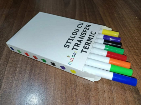 Set 8 Markere Duble cu Transfer Termic pentru Haine și Țesături – Design Personalizat [3]