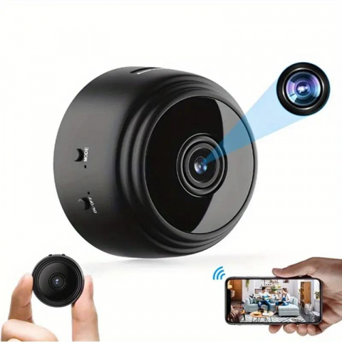 Mini cameră supraveghere wireless WiFi IP HD 1080P – securitate acasă & monitorizare bebeluși [6]