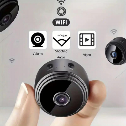 Mini cameră supraveghere wireless WiFi IP HD 1080P – securitate acasă & monitorizare bebeluși [4]