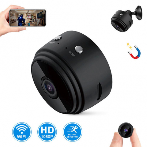 Mini cameră supraveghere wireless WiFi IP HD 1080P – securitate acasă & monitorizare bebeluși [3]