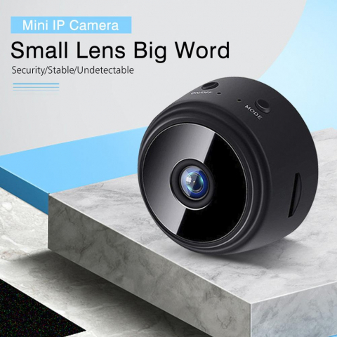 Mini cameră supraveghere wireless WiFi IP HD 1080P – securitate acasă & monitorizare bebeluși [9]