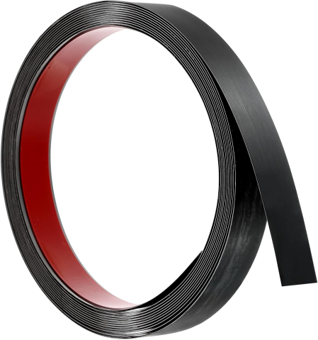 Bandă decorativă adezivă inox negru periat brushed black