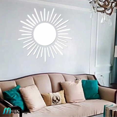 Oglinda Decorativa de Perete, Moderna, Model Soare cu Raze [13]