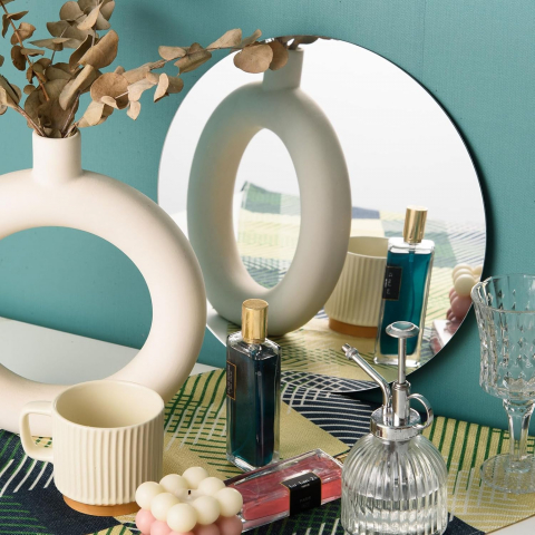 Set 6 Oglinzi Autoadezive Cercuri – Acrilic Reflectorizant, 20x20 cm, Decor Modern [38]