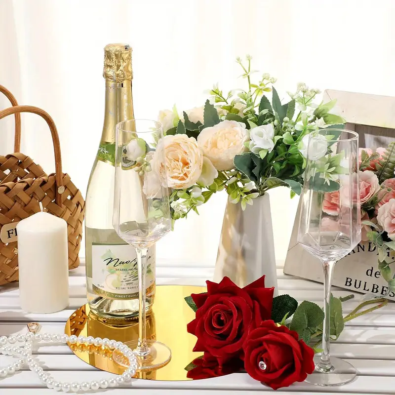 Set 6 Oglinzi Autoadezive Cercuri – Acrilic Reflectorizant, 20x20 cm, Decor Modern [45]