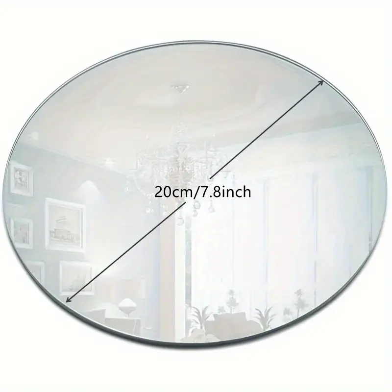 Set 6 Oglinzi Autoadezive Cercuri – Acrilic Reflectorizant, 20x20 cm, Decor Modern [35]