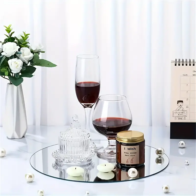 Set 6 Oglinzi Autoadezive Cercuri – Acrilic Reflectorizant, 20x20 cm, Decor Modern [15]