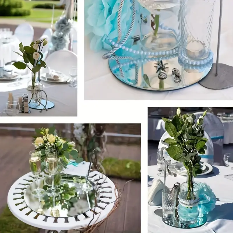 Set 6 Oglinzi Autoadezive Cercuri – Acrilic Reflectorizant, 20x20 cm, Decor Modern [27]